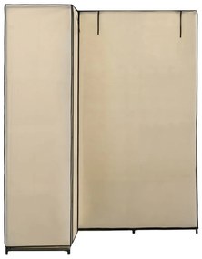 Roupeiro de canto 130x87x169 cm creme