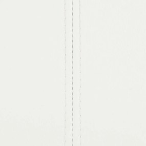 Cadeiras de jantar cantilever 2 pcs couro artificial branco