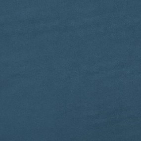 Cama boxspring com colchão 120x190 cm veludo azul-escuro