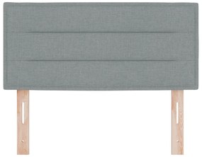 Cabeceira vidaXL Design Linhas Cinza Claro 80 cm em Tecido
