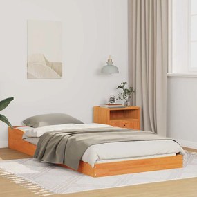 vidaXL Estrutura da Cama Castanho-mel 100 x 220 cm