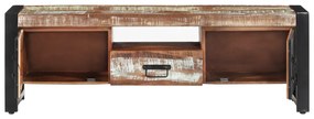 Móvel de TV 120x30x40 cm madeira recuperada maciça