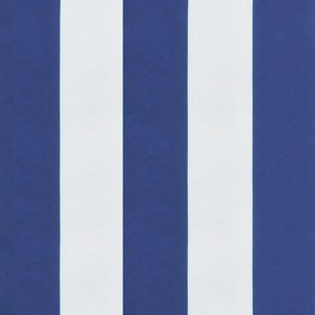 Almofadões cadeira encosto baixo 4pcs tecido riscas azul/branco