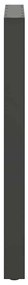 Pés para mesa de bar antracite 2 peças 60x(100-101) cm aço