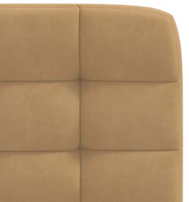 Cadeiras de jantar 2 pcs veludo castanho