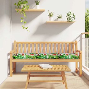 vidaXL Almofadas de Palete para Banco 2 pcs Selva Tropical 180x40x8 cm Tecido Oxford