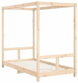 Estrutura de cama infantil 80x160 cm pinho maciço