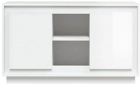 Aparador 102x35x60 cm derivados de madeira branco brilhante