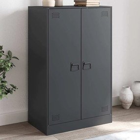 vidaXL Aparador 67x39x107 cm aço antracite