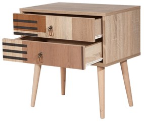 Mesa de Cabeceira City Two – Multicolor – 60x61x40 cm