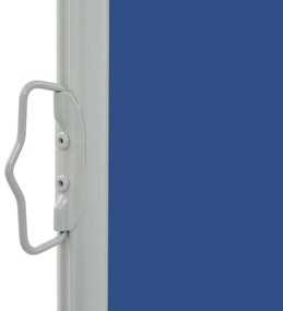 Toldo lateral retrátil para pátio 160x300 cm azul