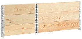 Canteiros elevados 3 pcs 50x100 cm madeira de pinho maciça