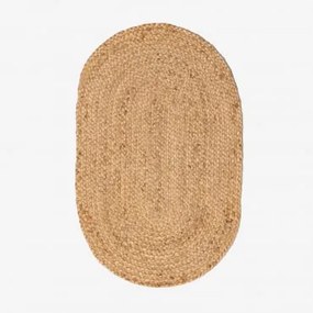 Felpudo Ovalado 45x75 Cm De Juta Never Yute - Sklum