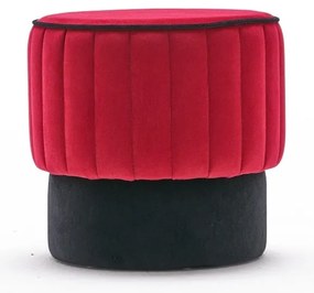 Pouffe Rose – Vermelho – 40x40x40 cm