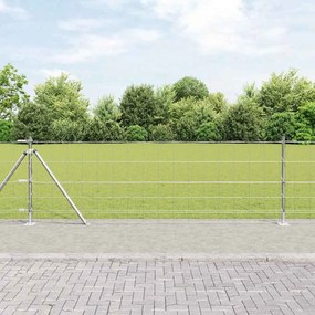 vidaXL Cerca de Campo 0.8x25 m em Aço Galvanizado