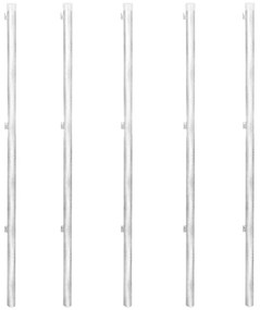 Cerca de arame com postes/espetos 15x1 m aço galvanizado