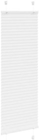 Branco Plissada Cega 50x100 cm Largura Tecido 49,4 cm Poliéster