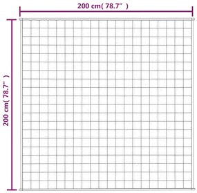 Manta pesada 9 kg 200x200 cm tecido cinza