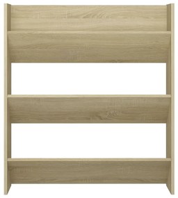 Sapateiras de parede 2 pcs 80x18x90 cm contrap. carvalho sonoma