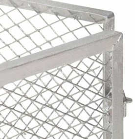 Compostor de jardim 100x100x77 cm ferro galvanizado