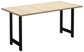 vidaXL Mesa de jantar 160x80x76 cm madeira de pinho
