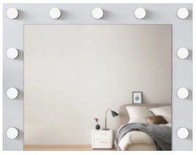 Espelho Decorativo em Aglomerado EF108 – Branco – 90x71,8x15 cm