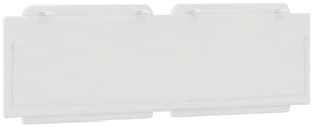Almofadão de cabeceira 160 cm couro artificial branco