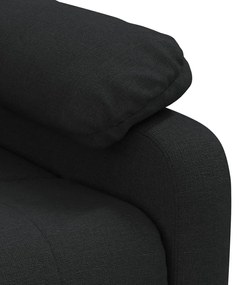 Poltrona de massagens reclinável tecido preto