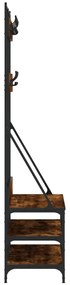 Conjunto de Entrada - Bengaleiro c/ arrumação de calçado 100x40x184cm