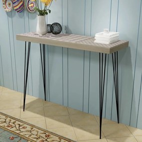 vidaXL Mesa consola 90x30x71,5 cm cinzento
