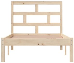 Estrutura de cama solteiro 90x190 cm madeira maciça