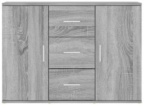 Aparador 91x29,5x65 cm derivados de madeira cinzento sonoma