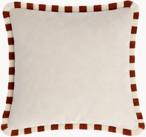 Almofada decorativa em veludo artesanal Happy