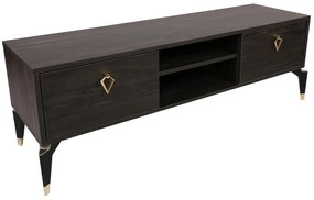 Móvel TV Posh – Castanho Escuro – 143x47x40 cm
