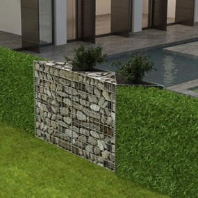 vidaXL Cesto gabião aço galvanizado 120x30x100 cm