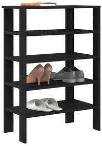 vidaXL Sapateira 61x32x87,5 cm derivados de madeira preto