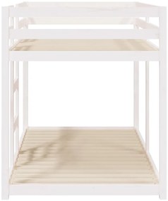 Beliche 90x190 cm madeira de pinho maciça branco