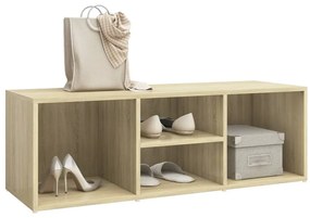 Sapateira 105x35x35 cm derivados de madeira carvalho sonoma