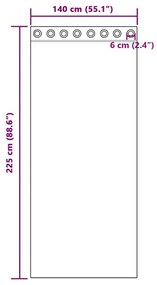 Cortinas de voile com ilhós 2 pcs verde-maçã 140x225 cm