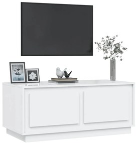Mesa de centro 102x50x44 cm derivados madeira branco brilhante