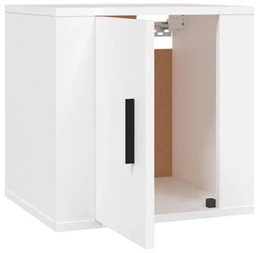 Móveis de TV para parede 2 pcs 40x34,5x40 cm branco