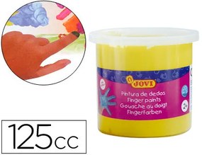Estojo Jovi Pintura a Dedos 125 Ml Amarelo Opaco