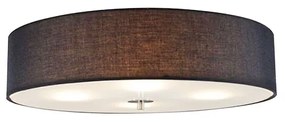 Candeeiro de teto rústico preto 50 cm - Drum Moderno,Country / Rústico