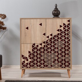 Armário Multiusos Multilux – Carvalho Sonoma – 95x111x36 cm