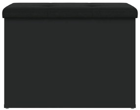 Banco de arrumação 62x42x45 cm derivados de madeira preto