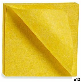 Panos de limpeza Suave Amarelo 18 x 2,5 x 20 cm (12 Unidades)