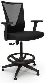 Cadeira Alta de Trabalho Boavista com Braços – Ideal para Estirador e Posições Elevadas
