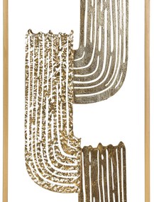Decoração de parede em metal dourado THULIUM Beliani