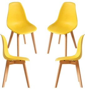Pack 4 Cadeiras Kelen - Amarelo