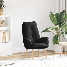 vidaXL Poltrona Relaxante em Tecido Preto